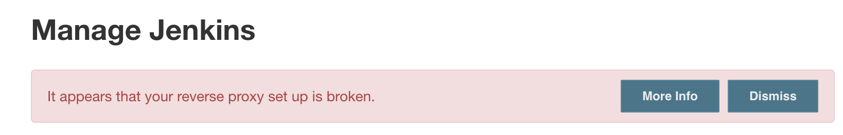 Jenkins Your Reverse Proxy is Broken